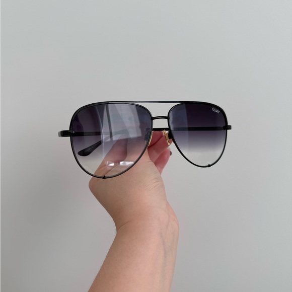 Quay Black Aviator Sunglasses - Picture 6 of 13